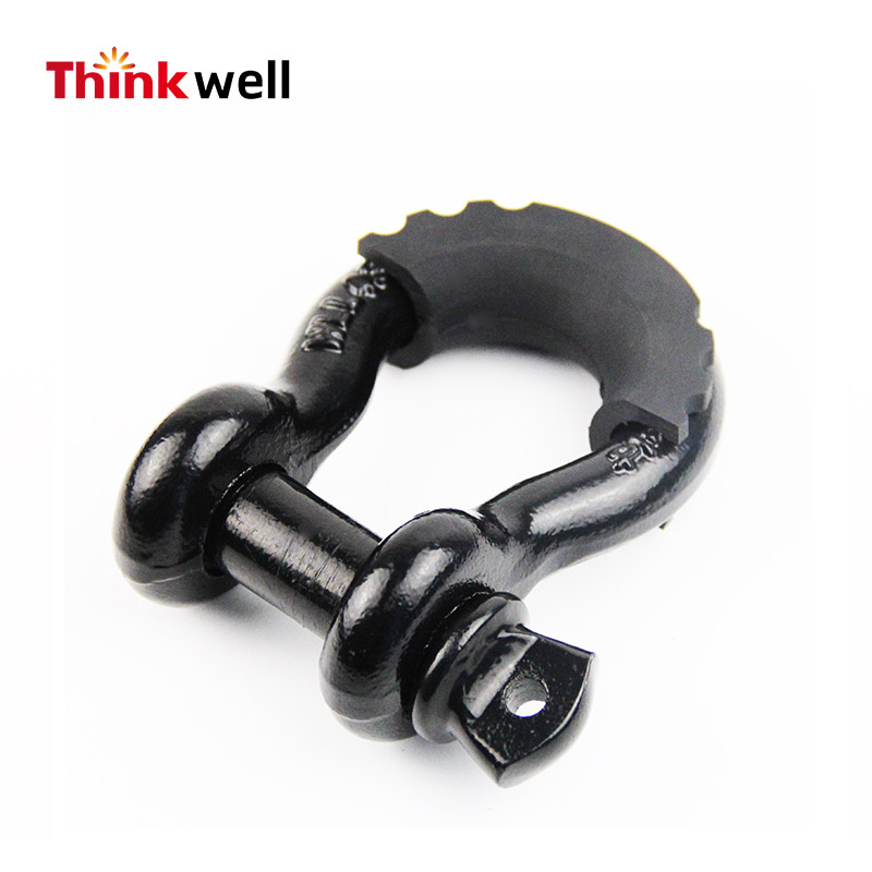 4x4 Off Road สีดำทาสี Forged D Ring Shackle 